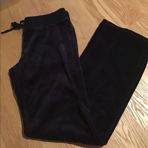 low rise velvet sweatpants